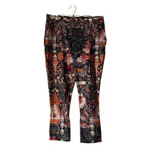 Blackmilk Asian Oriental Dragons Skull Pull On Pants Womens Size XLarge NEW